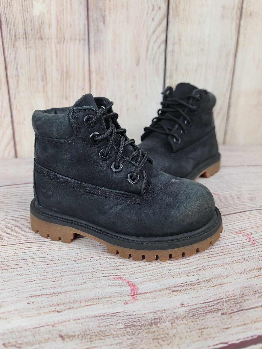 Timberland Waterproof Boots Toddlers Size 6 Premium Nubuck Boys Kids Lace Up